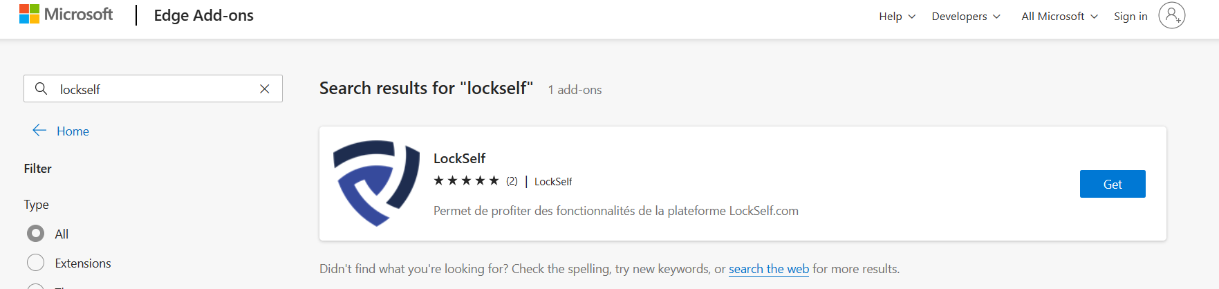 Download Edge extension – LockSelf Support